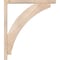 Ekena Millwork Thorton Block Smooth Bracket w/ Offset Brace, Douglas Fir, 3 1/2"W x 26"D x 30"H BKT0402X26X30THR05SDF - alternate 2